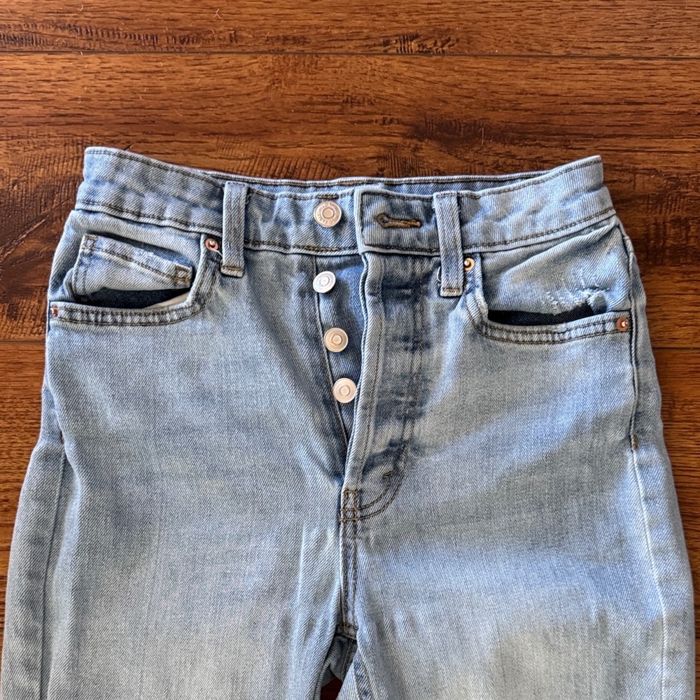 Wild Fable High Rise Slim Straight Blue Jeans - Picture 2 of 9